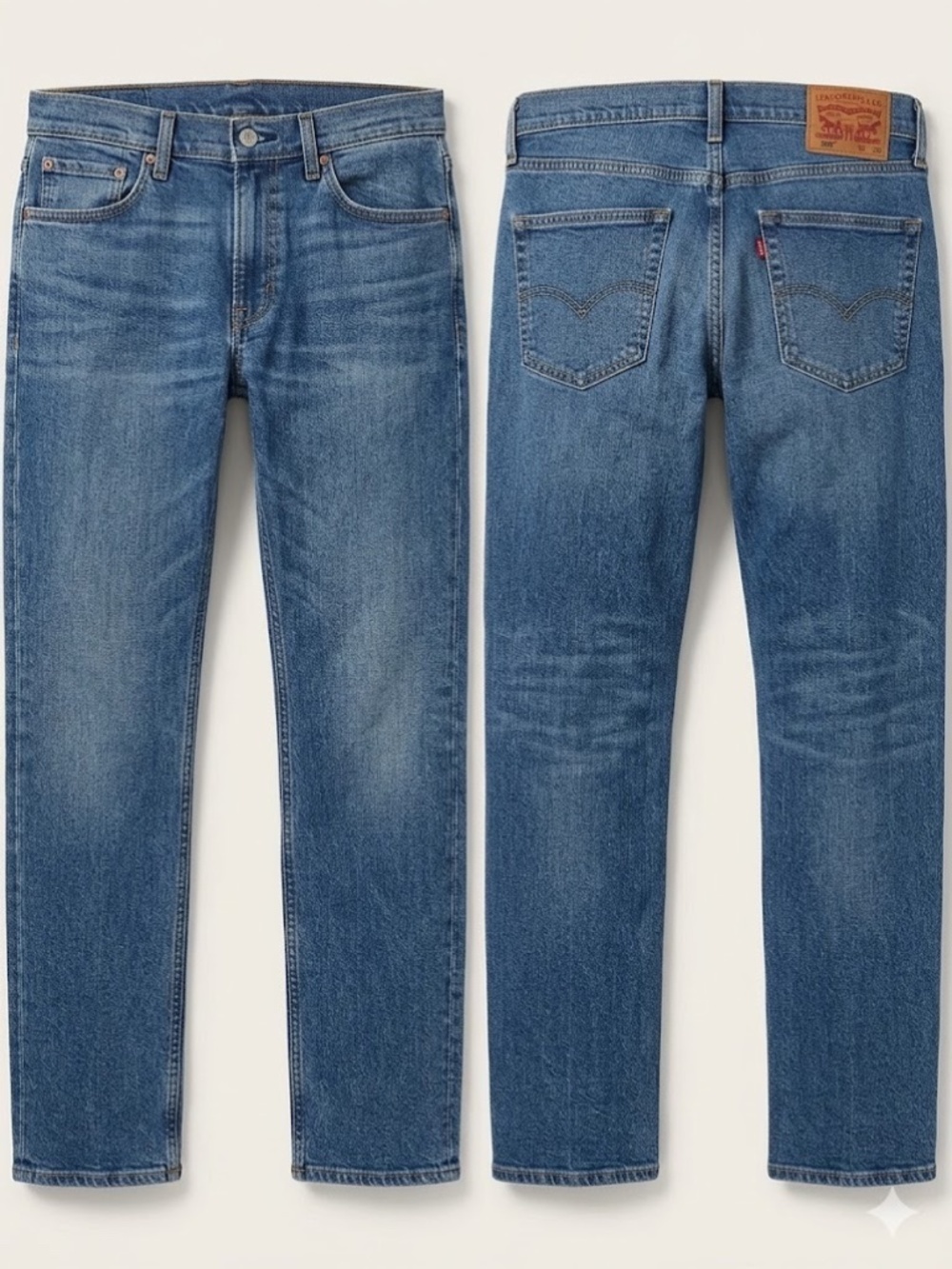 Men's Levi’s 505 Regular Fit Stretch Jeans | Stonewash 34x30